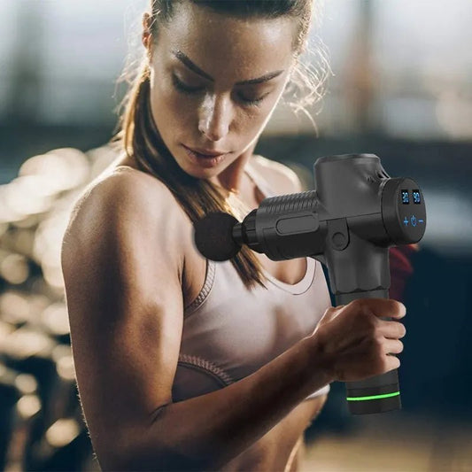 FlexiRelax - Le pistolet masseur photoshop avec sportive