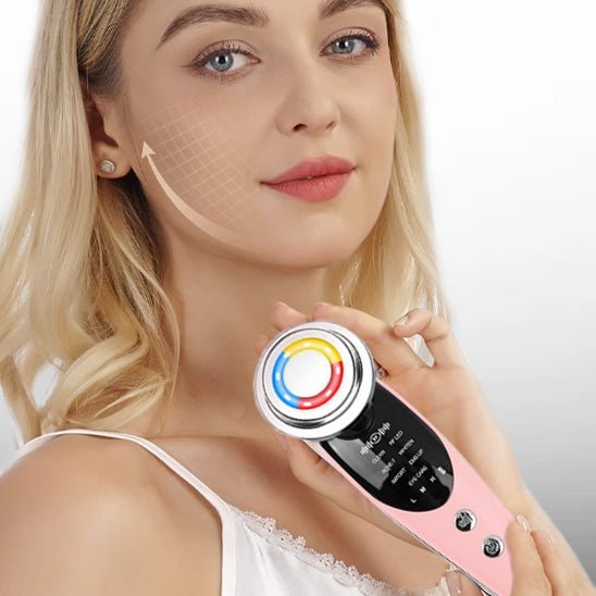 lifting pour visage rose direction sur blonde