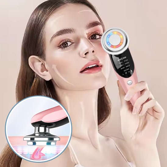 lifting pour visage rose  radiofrequence peau