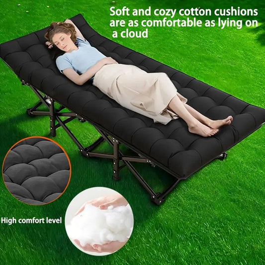 lit de camping cliente satisfaite