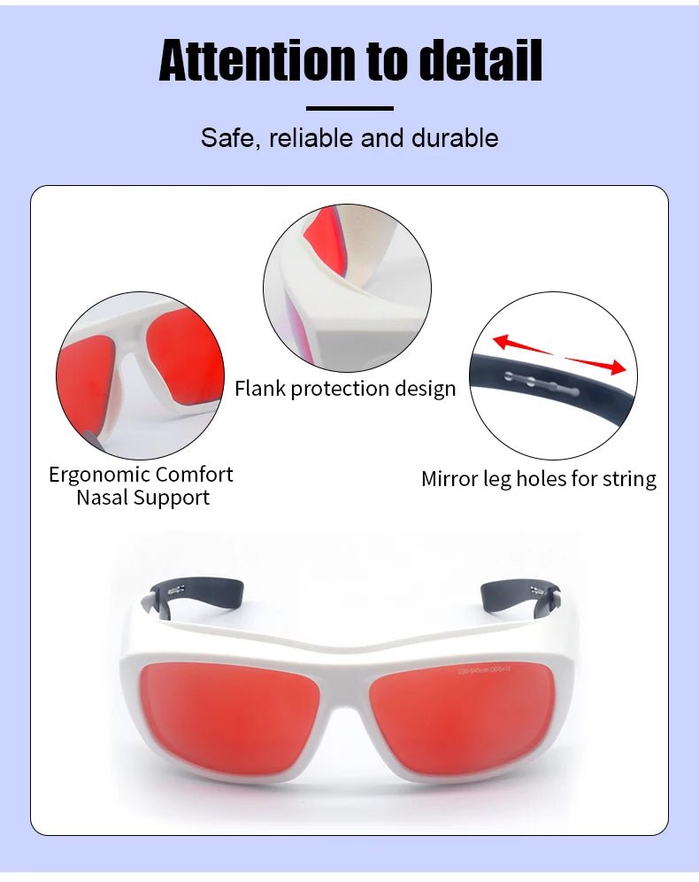 lunettes de protection laser caracteristiques