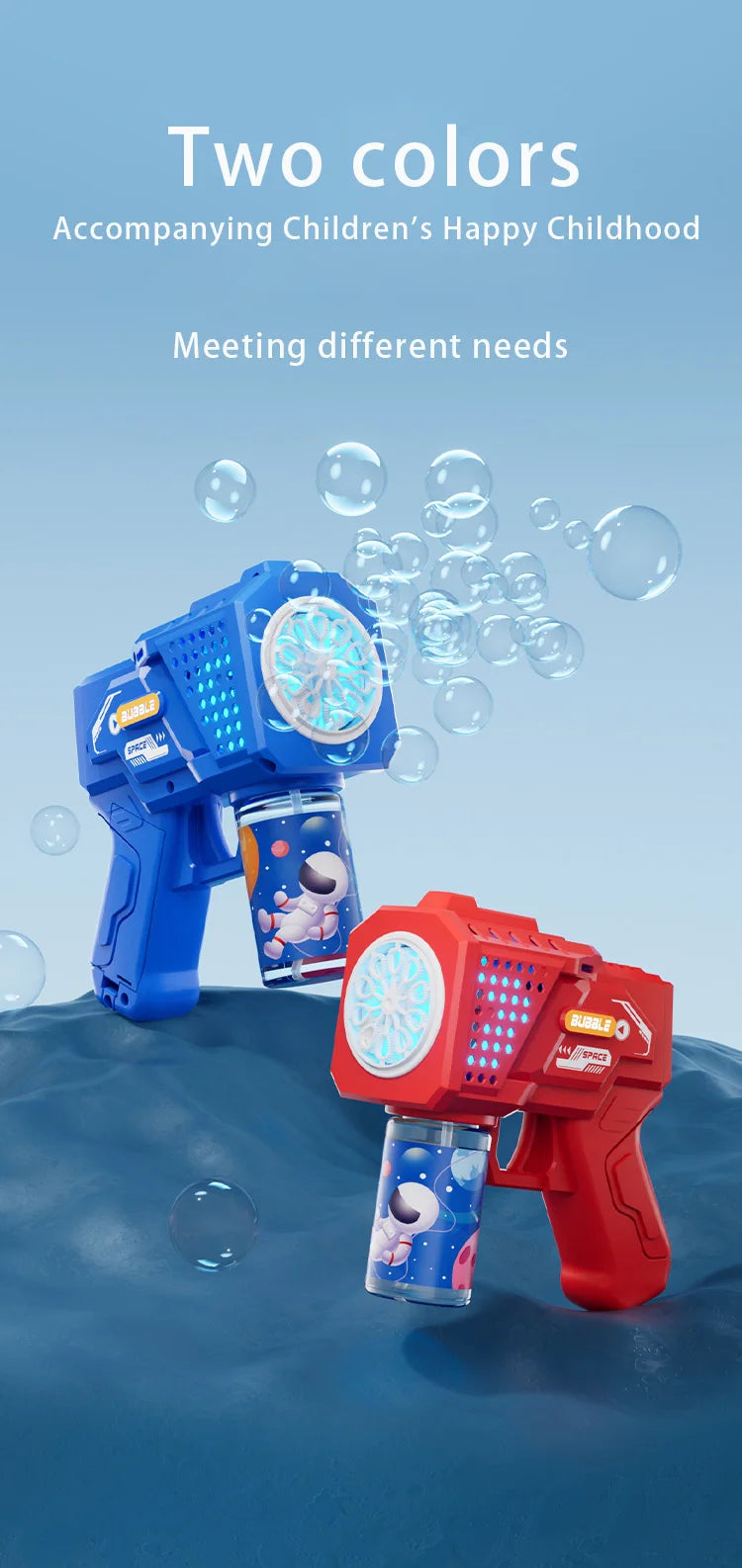 machine a bulles en continue couleurs