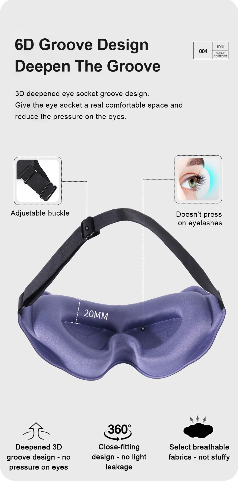 Masque de sommeil 3D - Techni Tendresse
