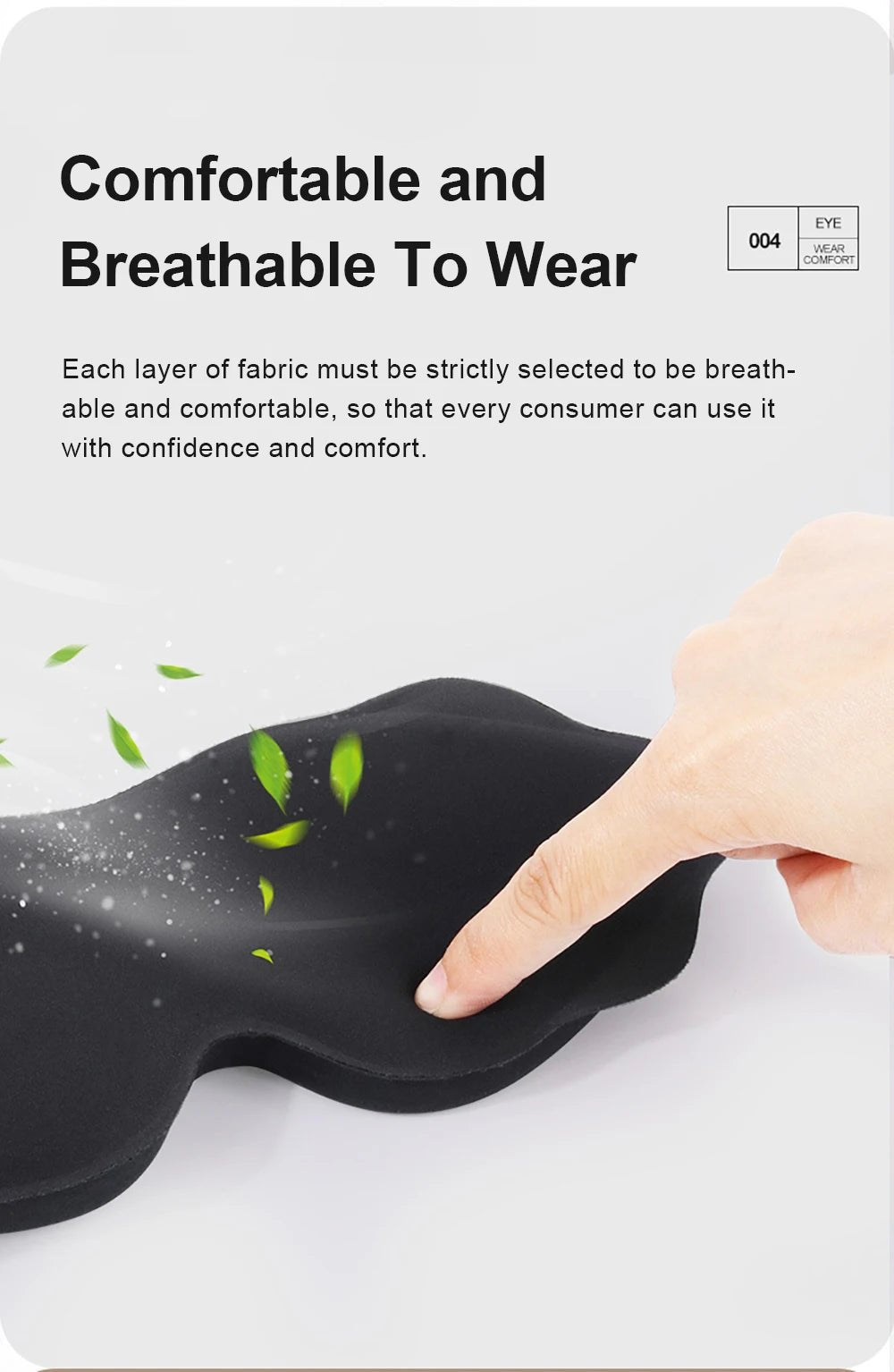 Masque de sommeil 3D confortable