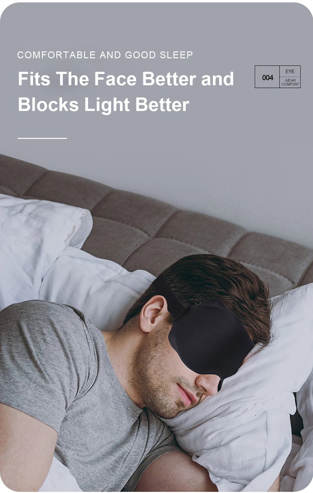 Masque de sommeil 3D sommeil d un homme