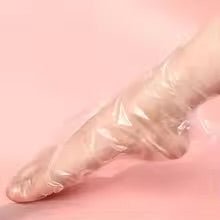 masque transparent dans un pied fond rose