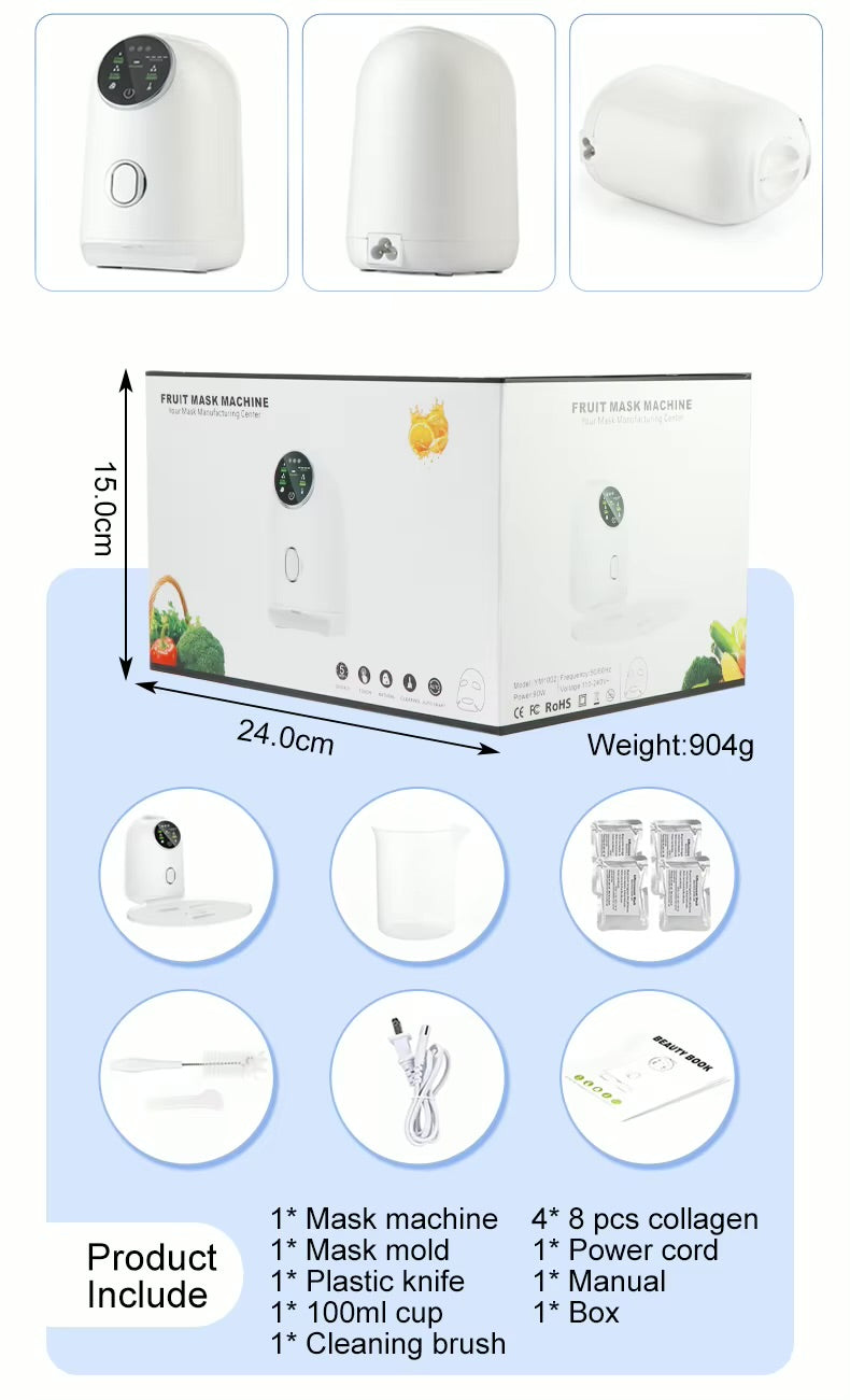 masques machine dimensions
