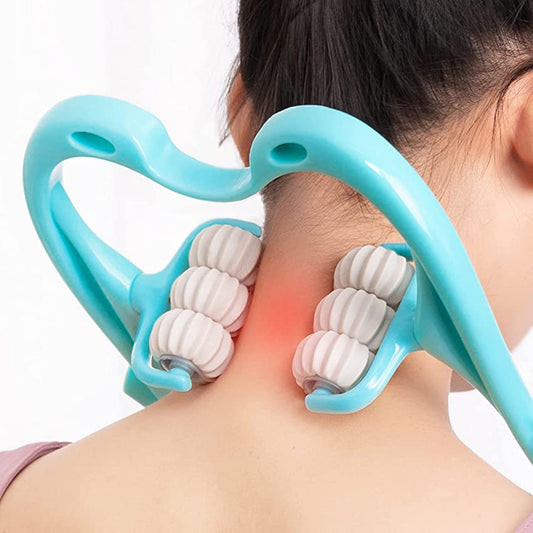Massage thérapeutique bleu attaque douleurs de nuques