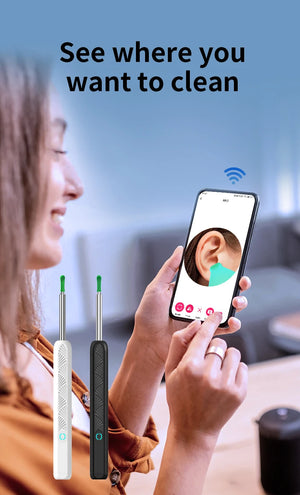 Nettoyeur sec d'oreilles avec caméra sans fil et WIFI