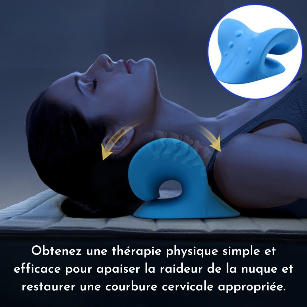 Oreiller cervical reduction raideur restauration courbure cervicale