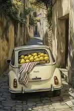 peinture auto citronné