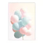 peinture ballons bleu et rose paquet