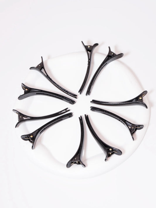 pince a cheveux noir en cercle