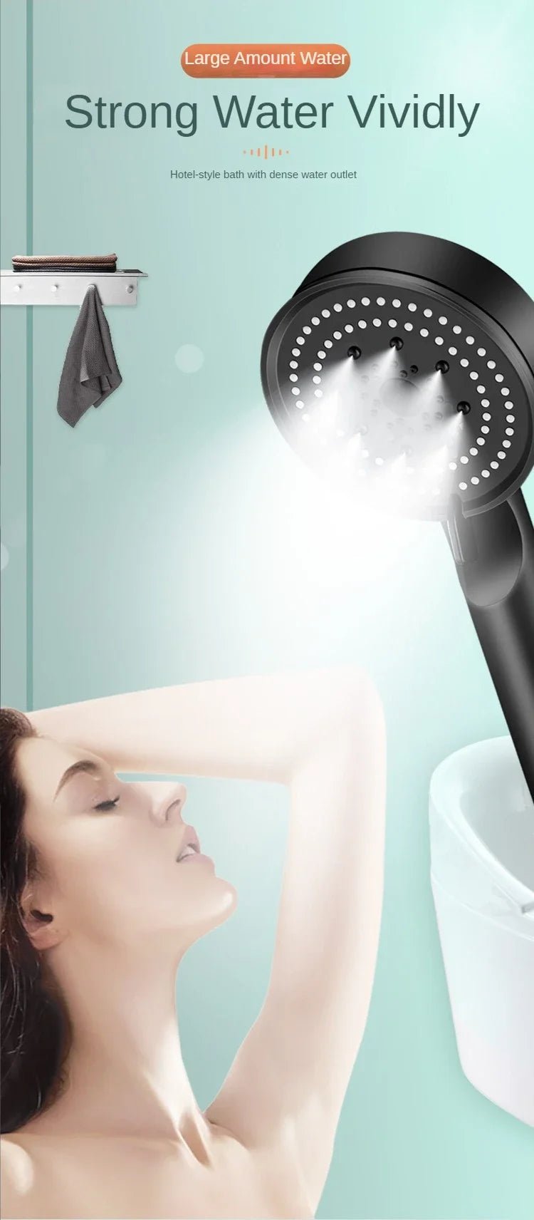 Pommeau de douche à 5 modes - Techni Tendresse