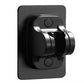 pommeau de douche arrondi support noir