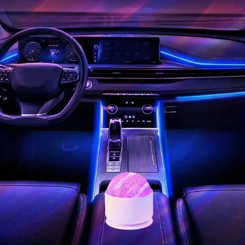 Projecteur lumineux dans une voiture