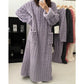 pyjama epais pour femme violet