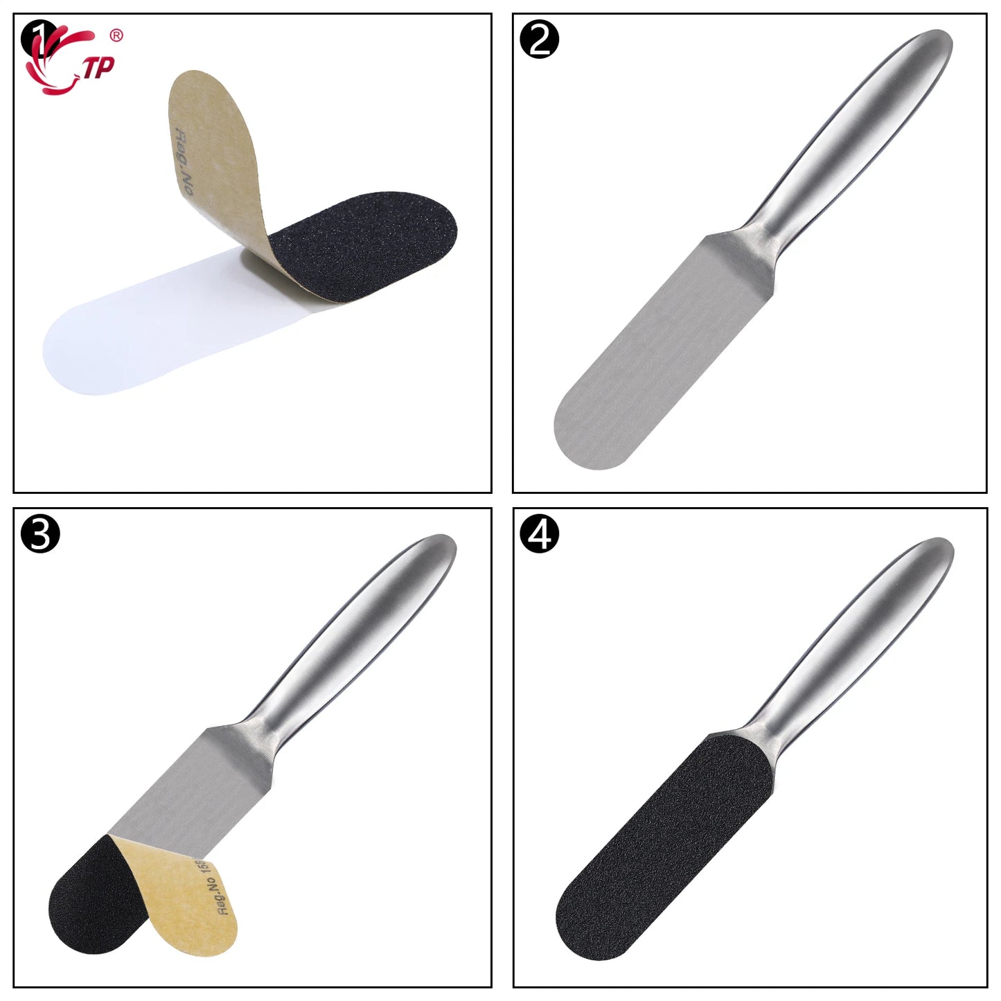 rape de pied avec papier de verre remplacable instructions