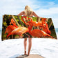 serviette de plage flamants rouges