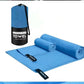 serviette de sport en microfibre bleue