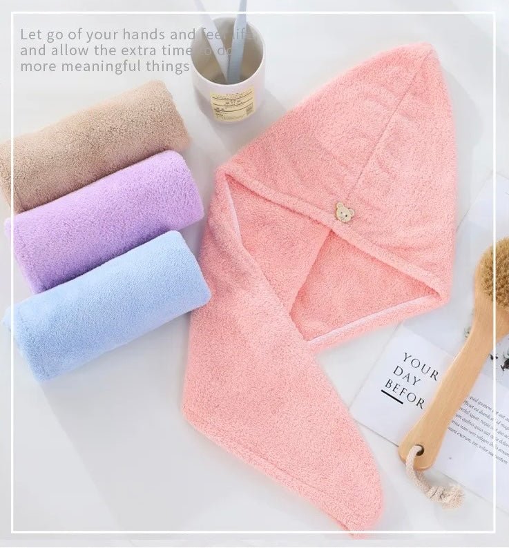 Serviette de tête avec boucle d'animal - Techni Tendresse