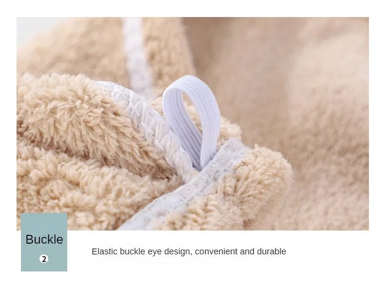 Serviette de tête avec boucle d'animal - Techni Tendresse