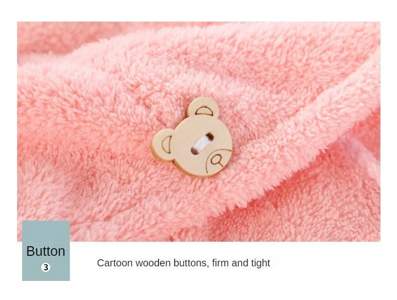 Serviette de tête avec boucle d'animal - Techni Tendresse