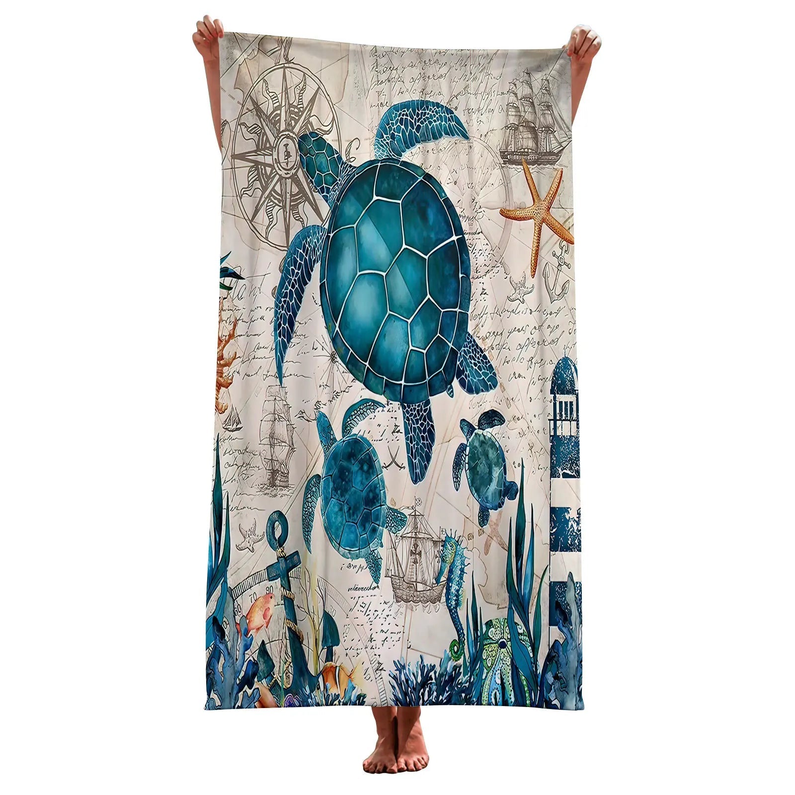 Serviette de tortue pour voyage 1