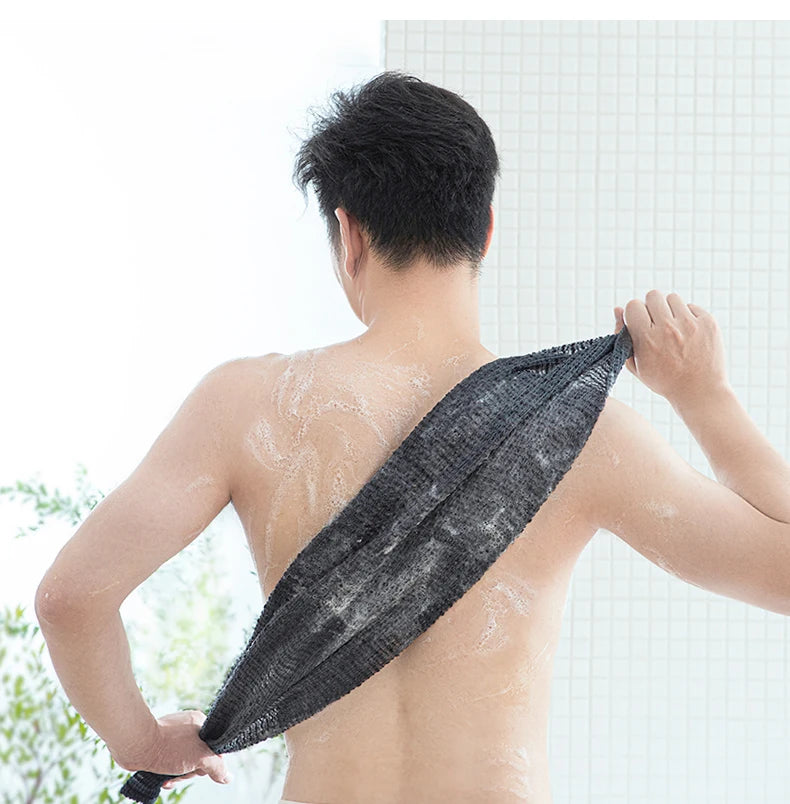 serviette exfoliante originaire du japon noire