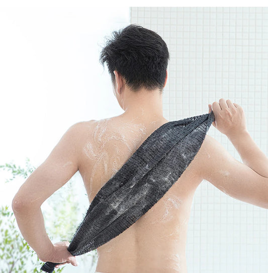 serviette exfoliante originaire du japon noire