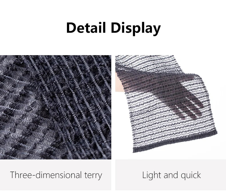 serviette exfoliante originaire du japon rapproche sur texture