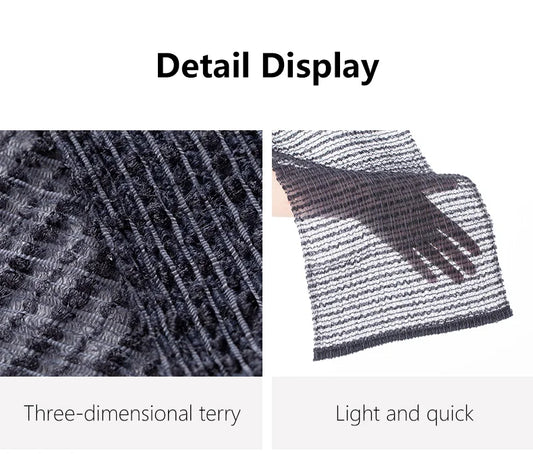 serviette exfoliante originaire du japon rapproche sur texture