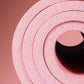 tapis de yoga antidérapant rose roule