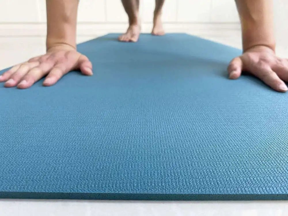 tapis de yoga en pratique