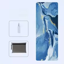 tapis de yoga imprime blue waves