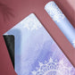 tapis de yoga imprime violet antiderapant