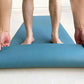 tapis de yoga  turquoise comment placer son tapis