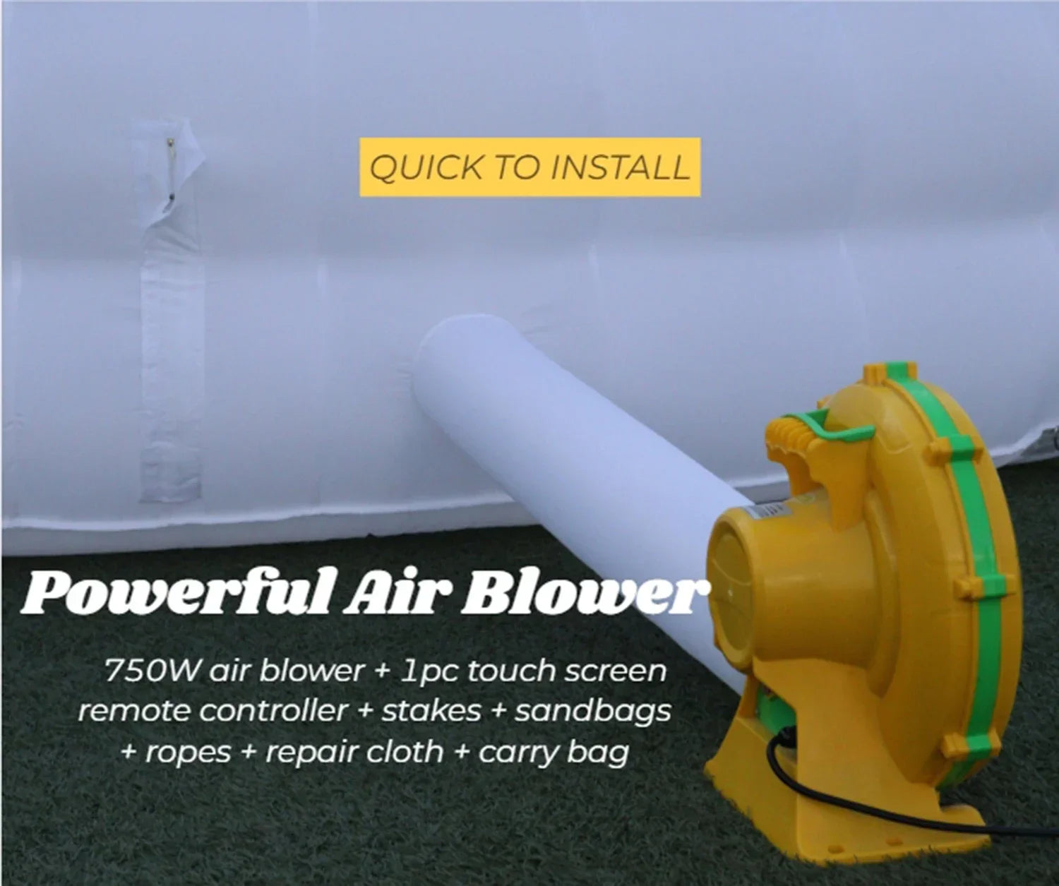 tente gonflable souffleur d air