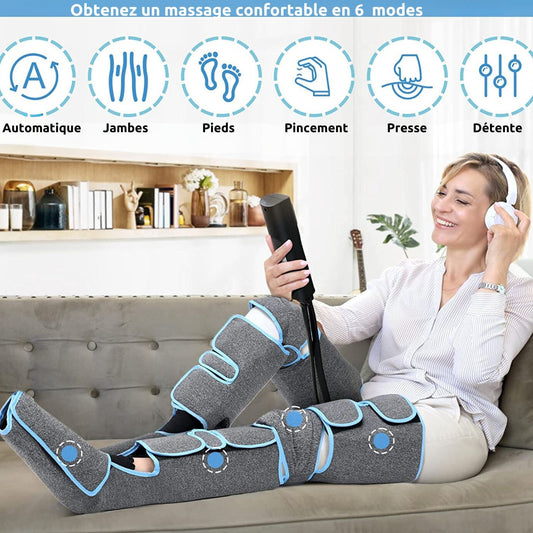 Wellness360 : Masseur de Jambes à Pression d'Air (CJ) modes